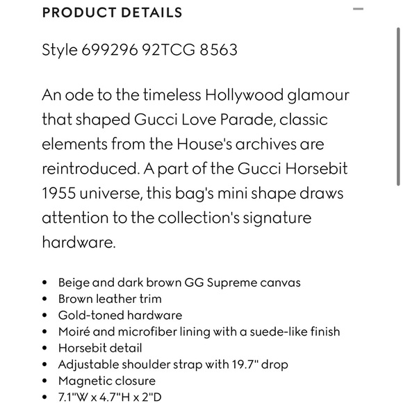 Gucci Horsebit 1955 mini bag - Picture 4 of 9